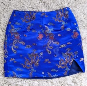 Blue Dragon Mini-Skirt
